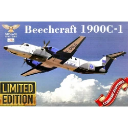 Sova Model SM72005 1/72 - Beech 1900C-1 scale model kit, Length 244 mm
