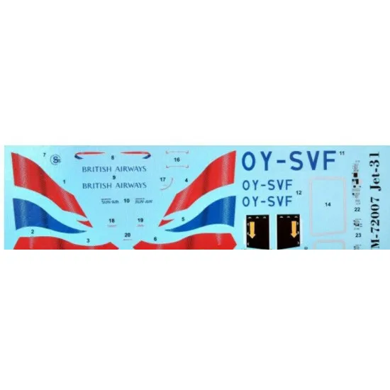 Sova Model SM72007 1/72 Jetstream Super-31 (5-blade propellers) scale model kit