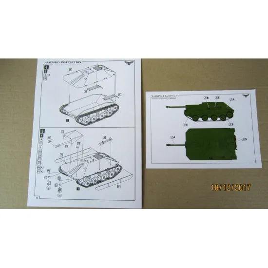 Sova Model - Tank destroyer Maresal SM72011 1/72 scale model kit, Length 80 mm