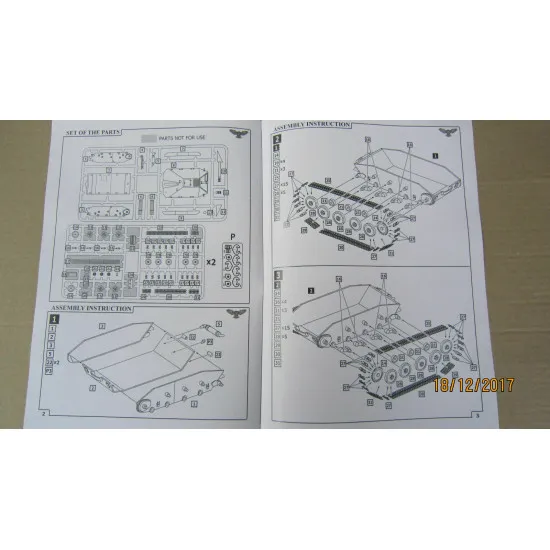Sova Model - Tank destroyer Maresal SM72011 1/72 scale model kit, Length 80 mm
