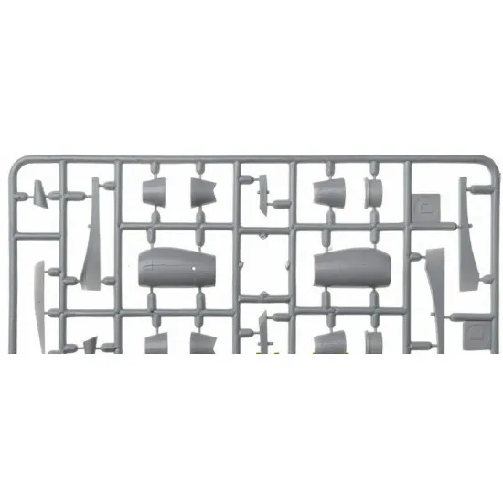 Sova Model SM72019 1/72 - Learjet 35 N541PA scale model kit, Length 205 mm