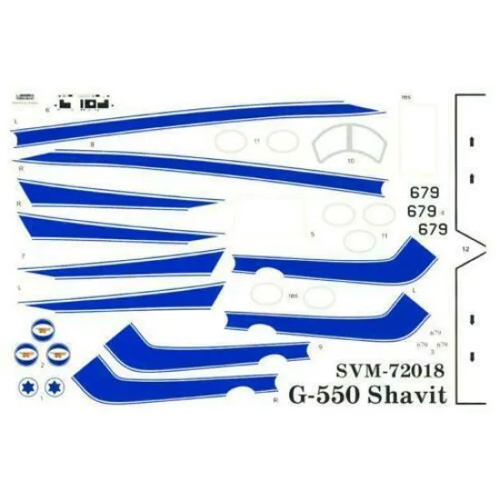 Sova Model SM72019 1/72 - Learjet 35 N541PA scale model kit, Length 205 mm