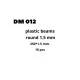 Dan Models 012 - PLASTIC PROFILE 1.5 MM. diameter, LENGTH 250 MM. 10 PIECES