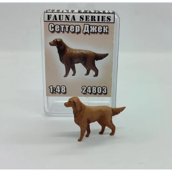 Mini Tank 24803 - 1/35 - Dog Setter Jack. Painted figure, painted animal