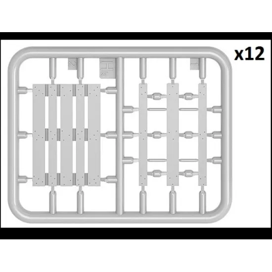 Miniart 35627 - 1/35 - WOODEN PALLETS. Scale model kit