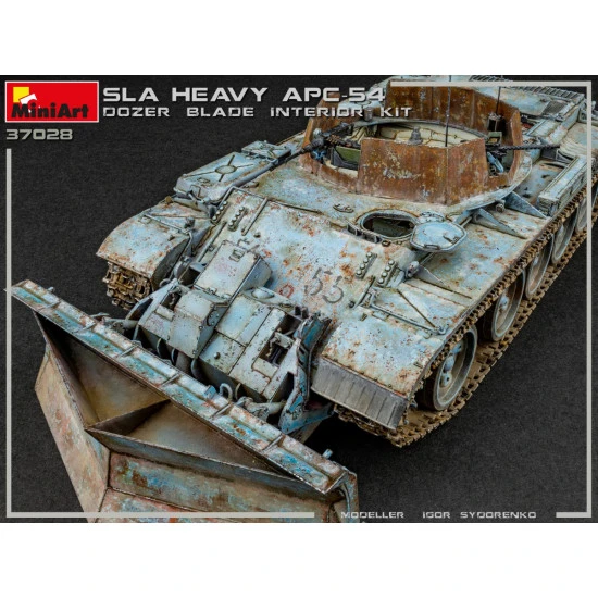 Miniart 37028 - 1/35 - SLA APC T-54 w/DOZER BLADE. INTERIOR KIT 177 mm