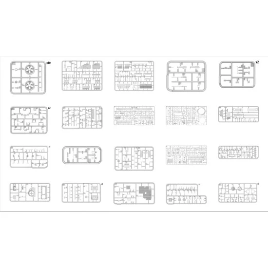 Miniart 37028 - 1/35 - SLA APC T-54 w/DOZER BLADE. INTERIOR KIT 177 mm