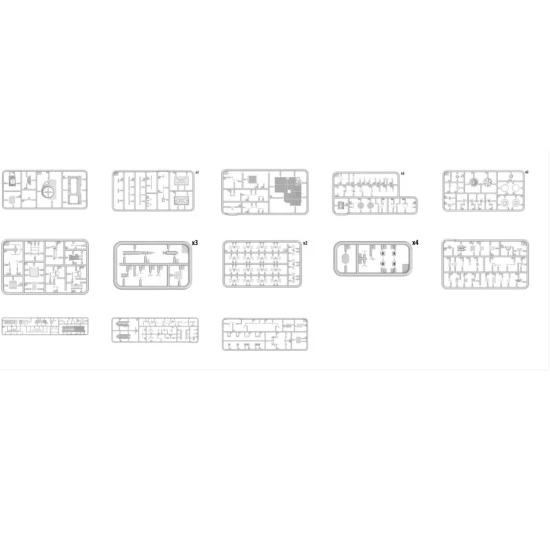 Miniart 37028 - 1/35 - SLA APC T-54 w/DOZER BLADE. INTERIOR KIT 177 mm
