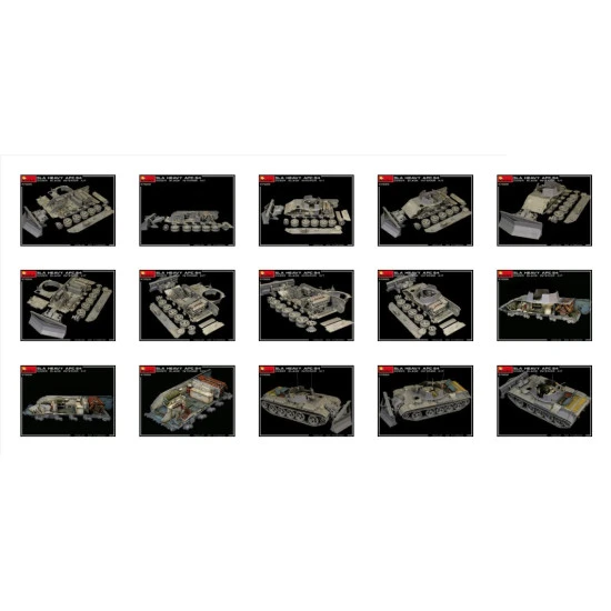 Miniart 37028 - 1/35 - SLA APC T-54 w/DOZER BLADE. INTERIOR KIT 177 mm