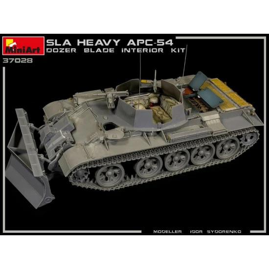 Miniart 37028 - 1/35 - SLA APC T-54 w/DOZER BLADE. INTERIOR KIT 177 mm