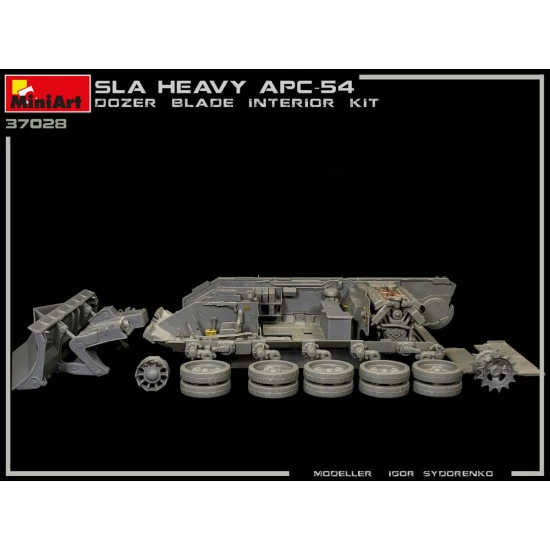 Miniart 37028 - 1/35 - SLA APC T-54 w/DOZER BLADE. INTERIOR KIT 177 mm