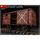 Miniart 39002- 1/35 - RUSSIAN IMPERIAL RAILWAY COVERED WAGON 182 mm