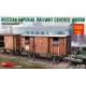 Miniart 39002- 1/35 - RUSSIAN IMPERIAL RAILWAY COVERED WAGON 182 mm