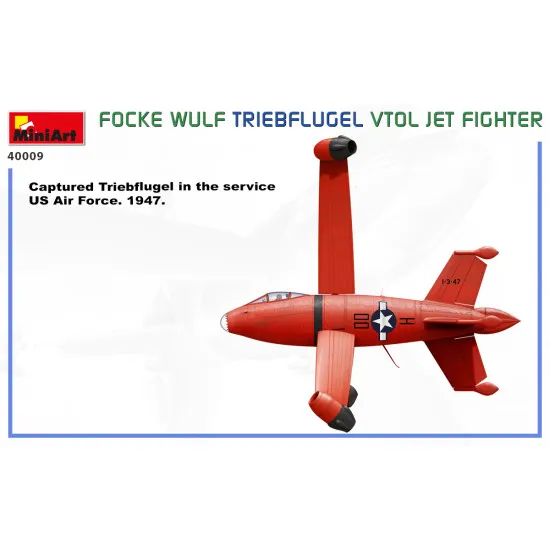 Miniart 40009 - 1/35 - FOCKE WULF TRIEBFLUGEL VTOL JET FIGHTER 261 mm