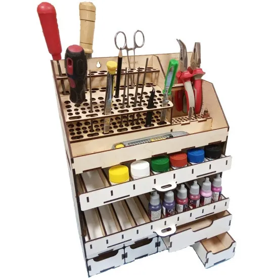 LMG WO-33 Mobile Workstation, Laser Model Graving, shelf