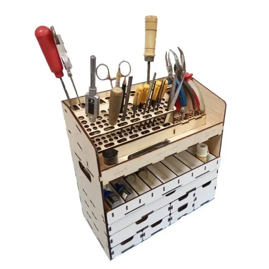 LMG WO-33 Mobile Workstation, Laser Model Graving, shelf