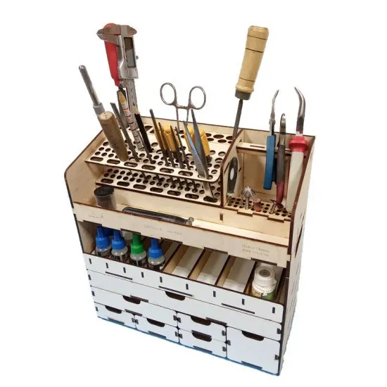 LMG WO-33 Mobile Workstation, Laser Model Graving, shelf