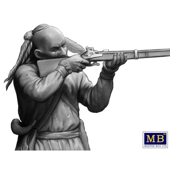 Master Box 35210 - Wounded brother. Indian Wars series, XVIII century. Kit2