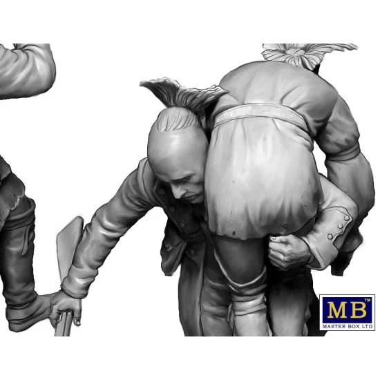 Master Box 35210 - Wounded brother. Indian Wars series, XVIII century. Kit2