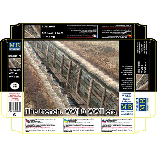 Master Box 35174 - The trench. WWI and WWII era 1/35 scale