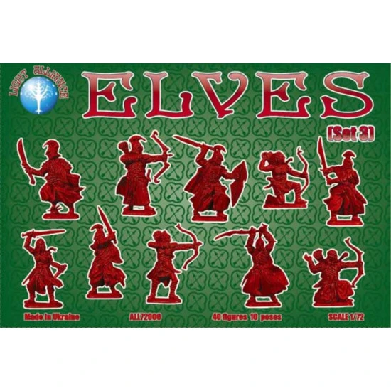 Alliance 72006 - 1/72 - Elves. Set 3. 40 figures. Scale model kit