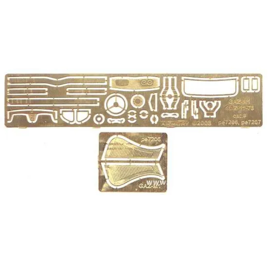 GAZ-M1 superdetailing set for ACE kits Photo-Etched set 1/72 Armory pe7206