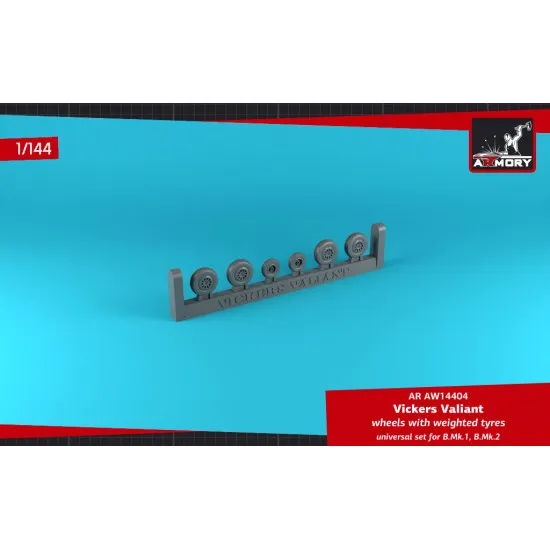 Armory AW14404 - 1/144 - AW Valiant wheels w/ weighted tires