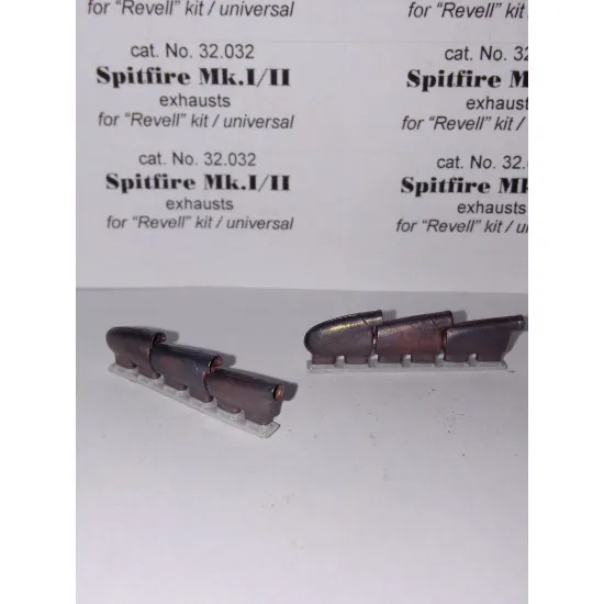 Exhaust Pipes for Spitfire Mk.I-II Airplane Revell, Univers. 1/32 REXx 32032 Branch Pipes