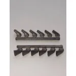 Exhaust Pipes for Spitfire Mk.IX Fishtail Airplane Tamiya 1/32 REXx 32037 Branch Pipes