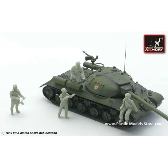 RESIN Soviet-Russian tankmen modern Ammo loading 4 fig. 1/72 Armory F7208