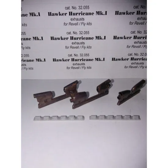 Exhaust Pipes for Hurricane Mk.I Airplane Revell, Fly 1/32 REXx 32055 Branch Pipes