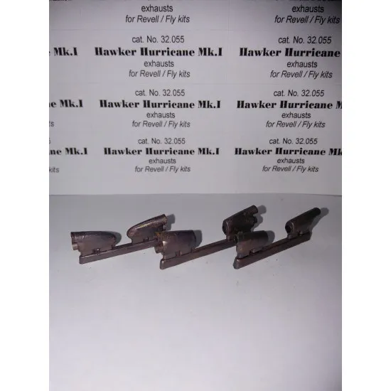 Exhaust Pipes for Hurricane Mk.I Airplane Revell, Fly 1/32 REXx 32055 Branch Pipes