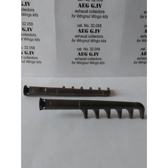 Exhaust Pipes for AEG G.IV Airplane WingnutWings 1/32 REXx 32058 Branch Pipes