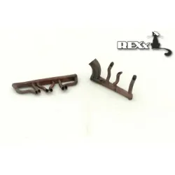 Us Stock Exhaust Pipes For Polikarpov I-16 Airplane Icm 1/72 Rexx 72017 Branch Pipes