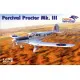 Dora Wings DW72014 Percival Proctor Mk.III plastic model kit, scale 1/72