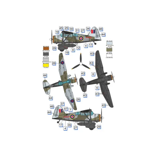 Dora Wings DW72023 Westland Lysander Mk.III (SD) plastic model kit, scale 1/72