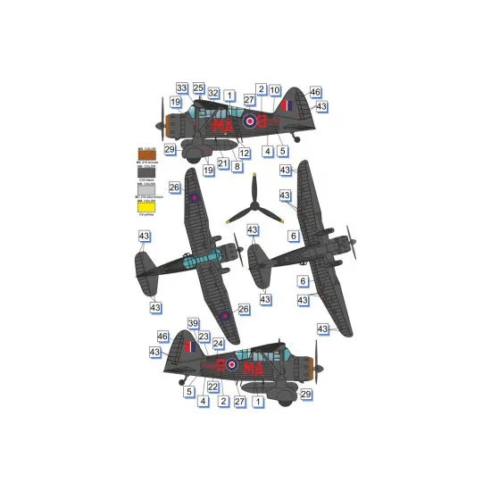 Dora Wings DW72023 Westland Lysander Mk.III (SD) plastic model kit, scale 1/72