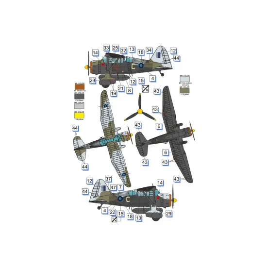 Dora Wings DW72023 Westland Lysander Mk.III (SD) plastic model kit, scale 1/72