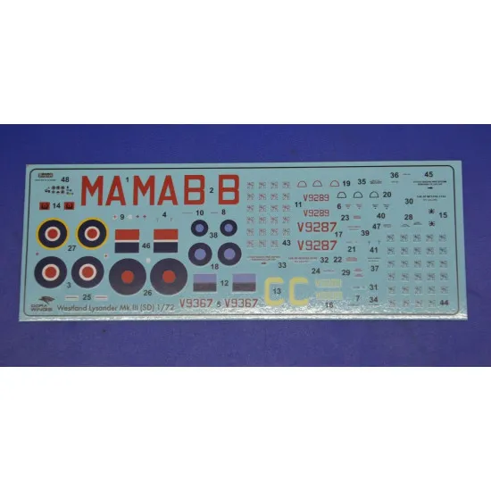 Dora Wings DW72023 Westland Lysander Mk.III (SD) plastic model kit, scale 1/72