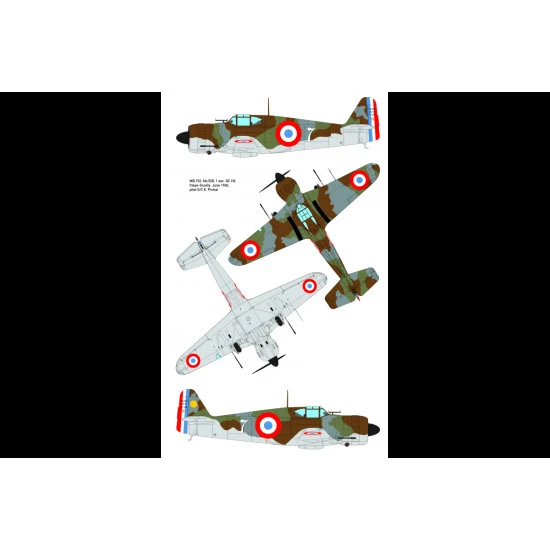 Dora Wings DW 48019 Bloch MB.152C.1 plastic model kit, scale 1/48