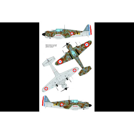 Dora Wings DW 48019 Bloch MB.152C.1 plastic model kit, scale 1/48