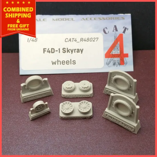CAT4 R48027 - 1/48 Douglas F4D-1 Skyray Wheels Resin Upgrade Set US Navy CAT4 R48027 - 1/48 Douglas F4D-1 Skyray Wheels Resin Upgrade Set US Navy