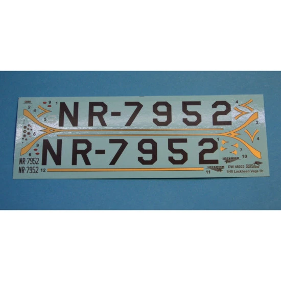 Dora Wings DW 48022 Lockheed Vega 5b Record flights plastic model kit, scale 1/48