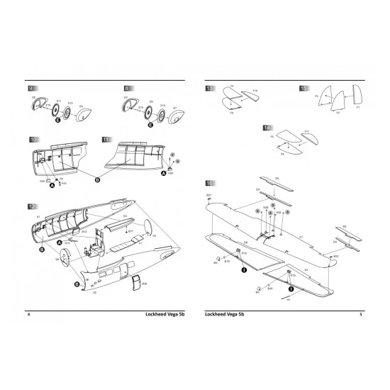 Dora Wings DW 48022 Lockheed Vega 5b Record flights plastic model kit, scale 1/48