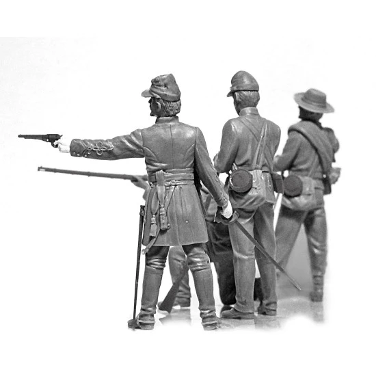 ICM 35021 - 1/35 - American Civil War Confederate Infantry 4 figures
