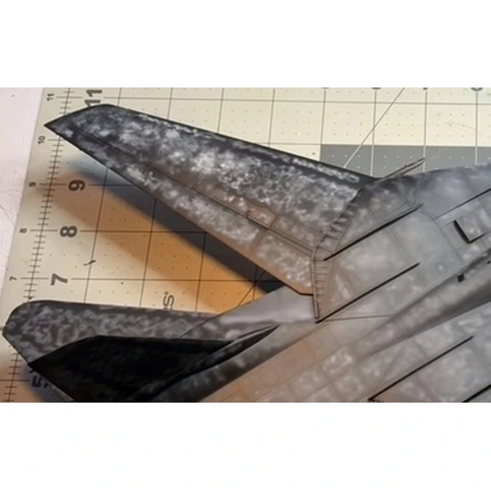 CAT4 E48001 Airbrush stencils plates 3pcs 70x48mm 1/144 to 1/24 scales