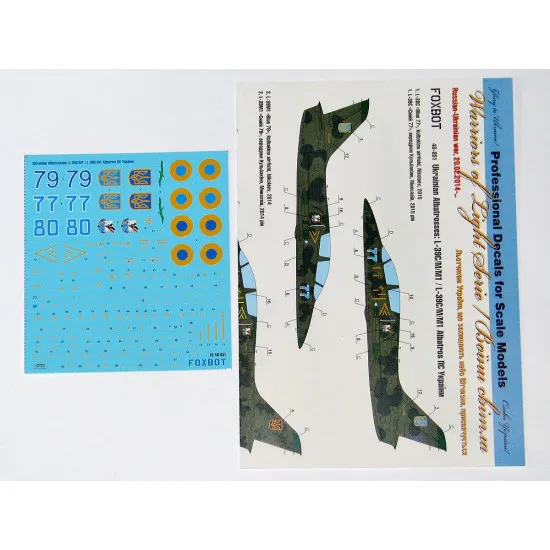 Foxbot 48-051 - 1/48 - Ukrainian Albatrosses L-39C/M1 decal