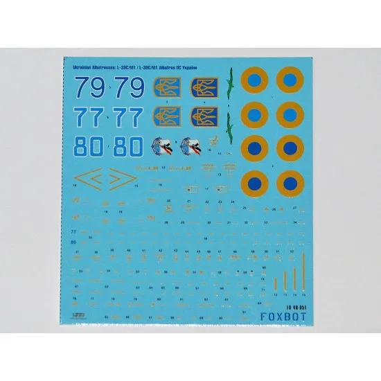 Foxbot 48-051 - 1/48 - Ukrainian Albatrosses L-39C/M1 decal