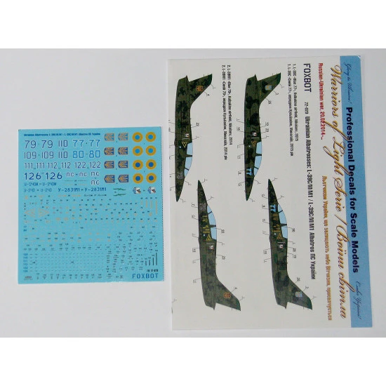 Foxbot 72-029 - 1/72 - Ukrainian Albatrosses L-39CMM1