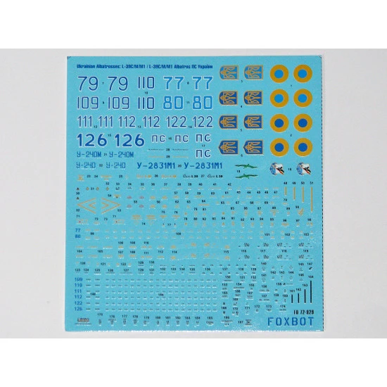 Foxbot 72-029 - 1/72 - Ukrainian Albatrosses L-39CMM1